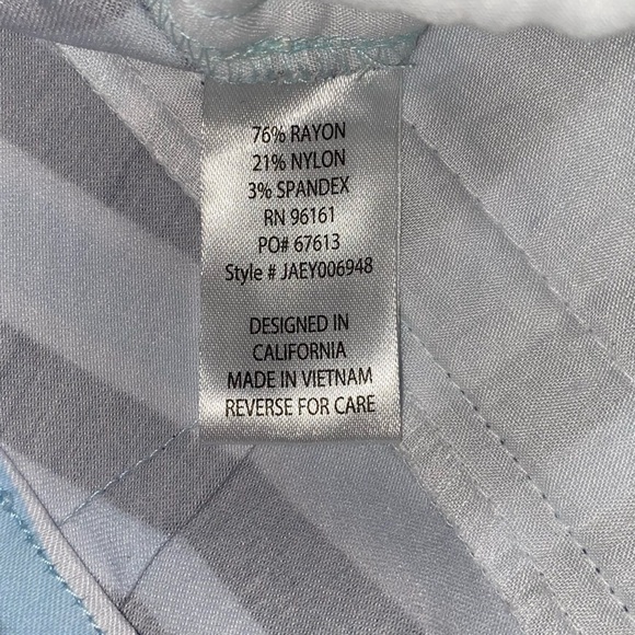 BEBOP NEW WITH TAGS Sailor Booty Shorts in Blue and White Stripes Size 15JR - Picture 6 of 6